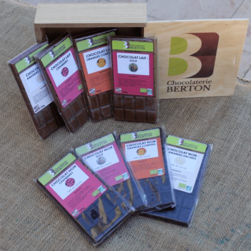 Coffret bois fruitées - Chocolaterie Berton