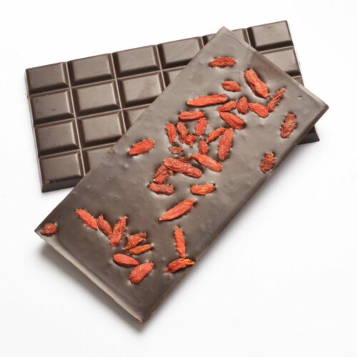 Tablette noir goji - Chocolaterie Berton