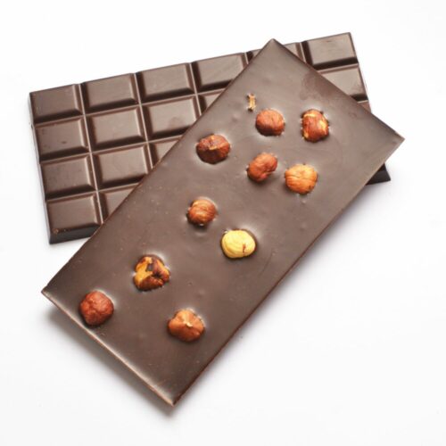 Tablette noir noisettes - Chocolaterie Berton