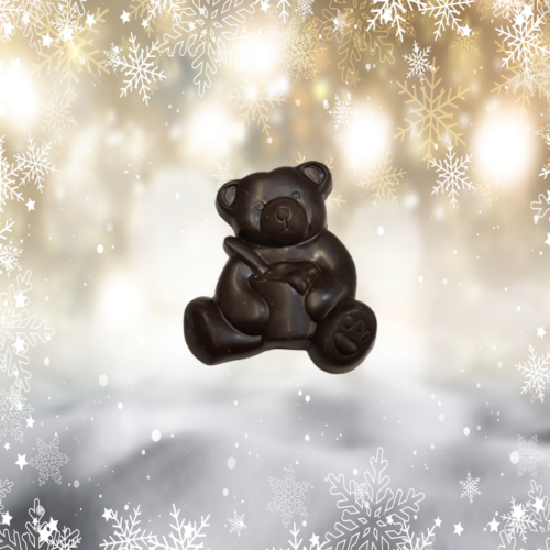 Ourson Plat de Noël en chocolat – Bio