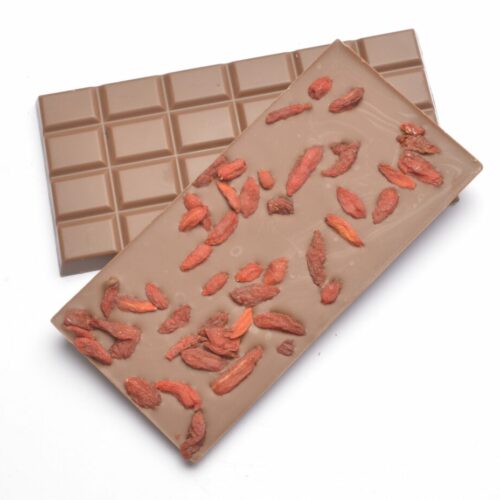 Tablette lait goji - Chocolaterie Berton