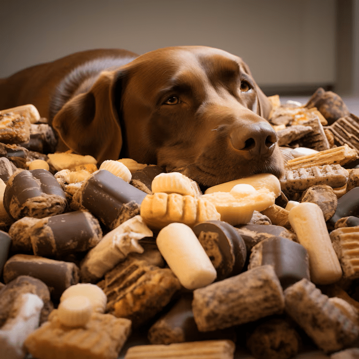 chien chocolat