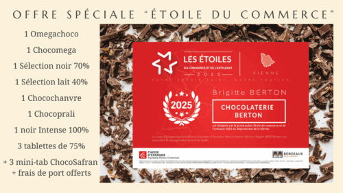 Lot "Etoile du Commerce et de l'Artisanat 2025" de 10 tablettes
